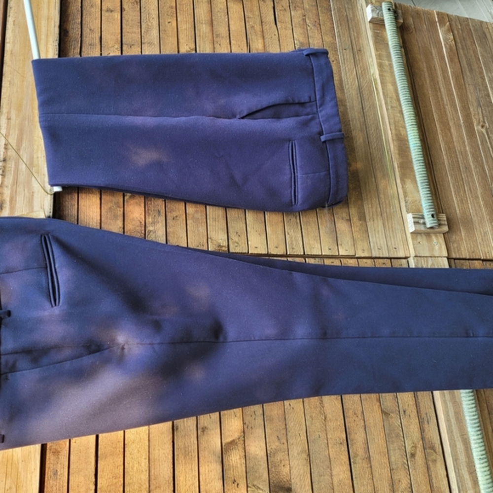 Ann Taylor Women's "Sophia" Navy Blue Pants. 2 PAIR In One Lot. Size 6. - Picture 2 of 11
